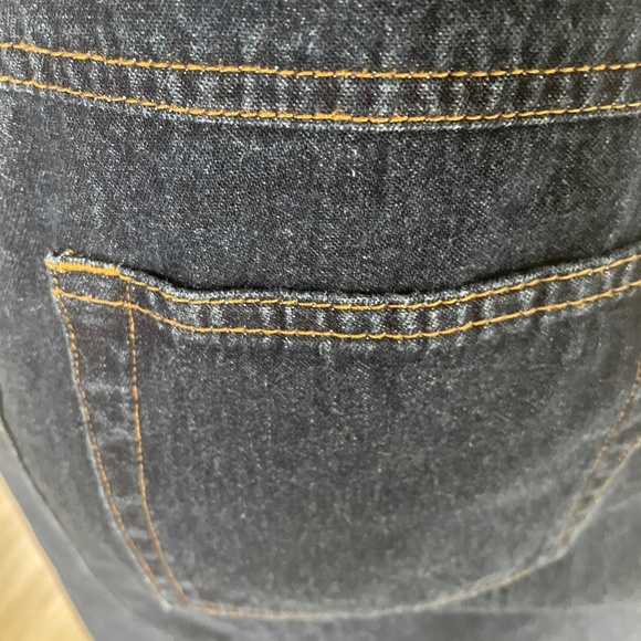 Dark Denim Skirt , Size 9, Side Slit - Picture 3 of 7